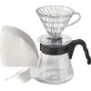 Image de Cafetière V60 Hario Ergonomique Countertop Black/transparent Ground Coffee 0.6l