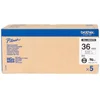 Image de Brother HGE-261V5 - ruban lamine - 5 cassette(s) - Rouleau (3,6 cm x 8 m)