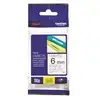 Image de Bandeau Étiquettes Brother Tze-111 6 Mm Noir Transparent 8 M Cassette