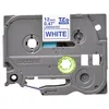 Image de Ruban étiqueteuse laminé BROTHER P-TOUCH TZE-233 - 12mm - Bleu sur blanc