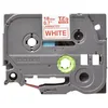 Image de Ruban étiqueteuse BROTHER P-TOUCH TZE-242 - Rouge sur blanc 18mm