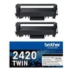 Image de Brother TN2420 TWIN - pack de 2 - a rendement eleve - noir - original - cartouche de toner