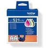 Image de Brother LC521 Value Pack - pack de 4 - noir, jaune, cyan, magenta - original - cartouche d'encre