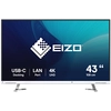 Image de Eizo Flexscan Ev4340x-wt Led Display 108 Cm (42.5") 3840 X 2160 Pixels 4k Ultra Hd Blanc
