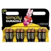 Image de DURACELL Piles Alcaline AAx8 Simply (LR6)