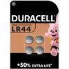 Image de Piles boutons alcalines Duracell spéciales LR44 15V lot de 4 (76A / A76 / V13GA)