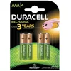 Image de DURACELL Recharges Plus Piles Rechargeables type LR03 / AAA 750 mAh Lot de 4