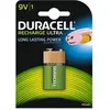Image de DURACELL Recharges Ultra Piles Rechargeables type 9V 170 mAh Lot de 1