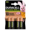 Image de Pile rechargeable Duracell Duracell Rechargeable lot de 4 piles rechargeables AA 2500mAh