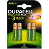 Image de DURACELL Lot de 4 piles RCR PLUS 750 mAh AAA