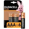 Image de Duracell Plus lot de 6 piles alcalines type AAA 15 Volts LR03