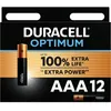 Image de Pack 12 Piles Alcalines Optimum MN2400 AAA LR03 100% ExtraLife