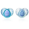 Image de Sucette TOMMEE TIPPEE CTN Classique 6-18m - Bleu/Transparent - Lot de 2