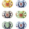 Image de Sucettes - Tommee Tippee - Fun - 6-18 Mois - Lot De 6 - Forme Orthodontique Symétrique - Silicone Sans Bpa
