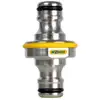 Image de Accoupleur Double Mâle Pro En Métal Pour Tuyau D'arrosage - Blister