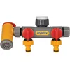 Image de Raccord darrosage - HOZELOCK - Flowmax - Sélecteur 2 circuits - Vanne de débit réglable - Plastique