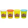 Image de Pâte à modeler PLAY-DOH - Pack de 4 couleurs classiques atoxiques pour enfants - Pots de 112 g