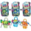 Image de LOCK STARS Série 1 - Multi Pack Cadenas : Orange Dinosaur + Blue Horned Mon + Cactus - Mini Figurines à collectionner