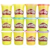 Image de Lot de 12 pots de pâte à modeler Play-Doh - Couleurs Été