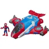 Image de Figurine Spider-Man 125 cm et Jet QG - Marvel Super Hero Adventures