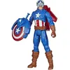 Image de Figurine Captain America Titan Hero Blast Gear AVENGERS - 30 cm - Lanceur et projectiles - dès 4 ans