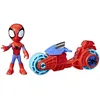 Image de Figurine Hasbro Spidey 10 Cm Motorcycle Multicolor Plastique
