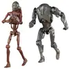 Image de Lot de 2 figurines c-3po de la série noire star wars épisode ii (corps de droïde de combat b1)