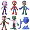 Image de Coffret Héros Dinosaures Et Lizard, 5 figurines, Jouet De Super-héros Préscolaire, A Partir De 3 ans, Spidey Et Ses Amis