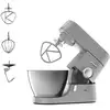 Image de Robot Pâtissier Chef - Kvc3100s - Bol Inox 4,6 L - Pétrin, Fouet Et Batteur Inclus - 1000 W - Argent