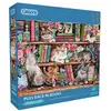 Image de Gibsons Puss Back In Books Jeu De Puzzle 1000 Pièce(s)