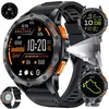 Image de AIMIUVEI GPS Montre Connectée Homme 1.43 HD Appels Bluetooth 100+ Sports Sommeil Étanche Assistant vocal 2 Bracelets Noir
