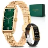Image de AIMIUVEI Montre Connectée Femme Appel Bluetooth 5.3 2 Bracelets Fonction Féminine Sommeil SpO2 Étanche