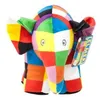 Image de Peluche Elmer Multicolore - Longueur 12cm X Largeur 17 Cm X Hauteur 17,5cm