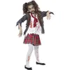 Image de Déguisement Écolière Zombie - Smiffys - Modèle Sang - Rouge - Enfant - Normes UE