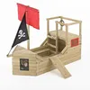 Image de Cabane bateau pirate GALLEON en bois FSC® marron