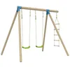 Image de Portique 2 balançoires BALANDIER en bois H224cm marron