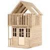 Image de Maisonnette cabane LOFT en bois FSC® marron
