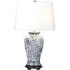 Image de Lampe - ELSTEAD LIGHTING - Ying Latte - Porcelaine et Bois - Bleu et Blanc - LED