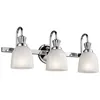 Image de Applique Murale - Cora - Chrome Poli - Verre - 3 LED - Design Contemporain