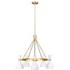 Image de Lustre - ELSTEAD LIGHTING - Joan - 5 lumières - Blanc mat - Laiton bruni - E27