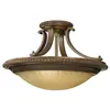 Image de Plafonnier - Kelham - 45 cm - Bronze doré - Verre Scavo - Intérieur