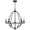 Image de Elstead quoizel bradbury lustre multi bras frêne gris