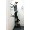Image de Escabeau - SILVERLINE - à deux marches antidérapantes en acier tubulaire - charge max. 150 kg