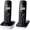 Image de Panasonic - téléphone sans fil duo dect noir kxtg1612frw - KXTG1612FRW