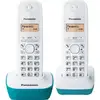 Image de Kx-tg1612frc Téléphone Duo Sans Fil Dect Sans Répondeur, Bleu
