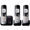 Image de Kxtg6823 - Téléphone Sans Fil Trio - Fonction Réduction De Bruit - Blocage Sélectif - Répondeur - Gris Et Noir