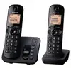 Image de Panasonic - téléphone sans fil duo dect noir avec répondeur kxtgc222frb - KXTGC222FRB