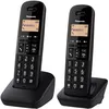 Image de Téléphone fixe sans fil Duo - KX-TGB612FRB - Noir PANASONIC
