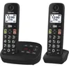 Image de Téléphone sans fil - PANASONIC - KX-TGU132EXB - 2 combinés - Répondeur intégré - Écran LCD 18 rétroéclairé