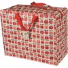 Image de Sac de rangement - Jumbo - Vintage Apples - Recyclé - Rose Blanc Rouge